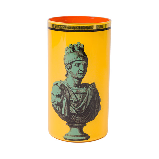 Roman Soldier Bust Brush Pot