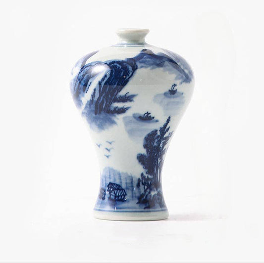 Hand-painted Blue and White Porcelain Vase
