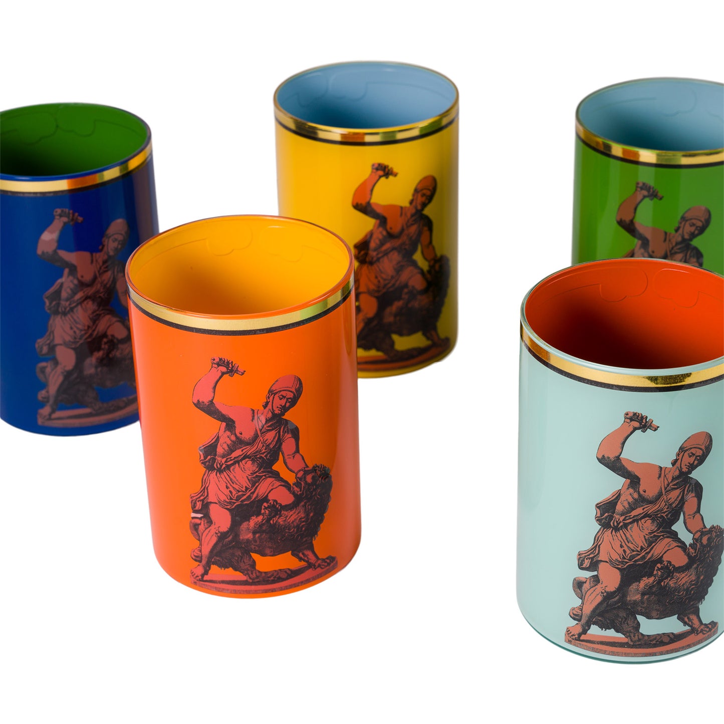 Roman Soldier & Lion Brush Pot - 1st colour edition