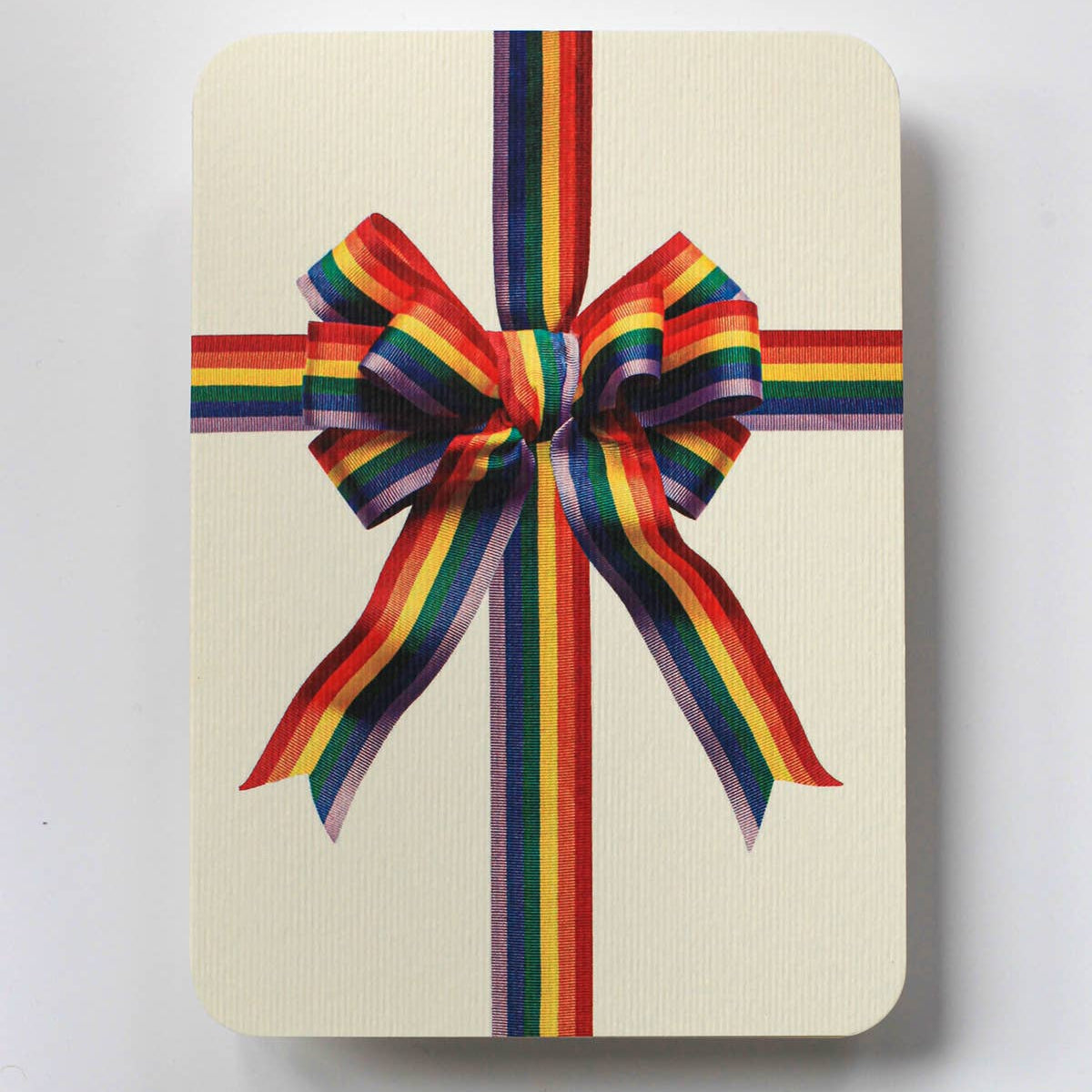 Rainbow Bow Greeting Card