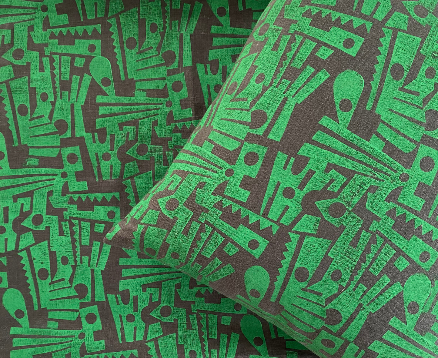 Handblock Print Linen Cushion