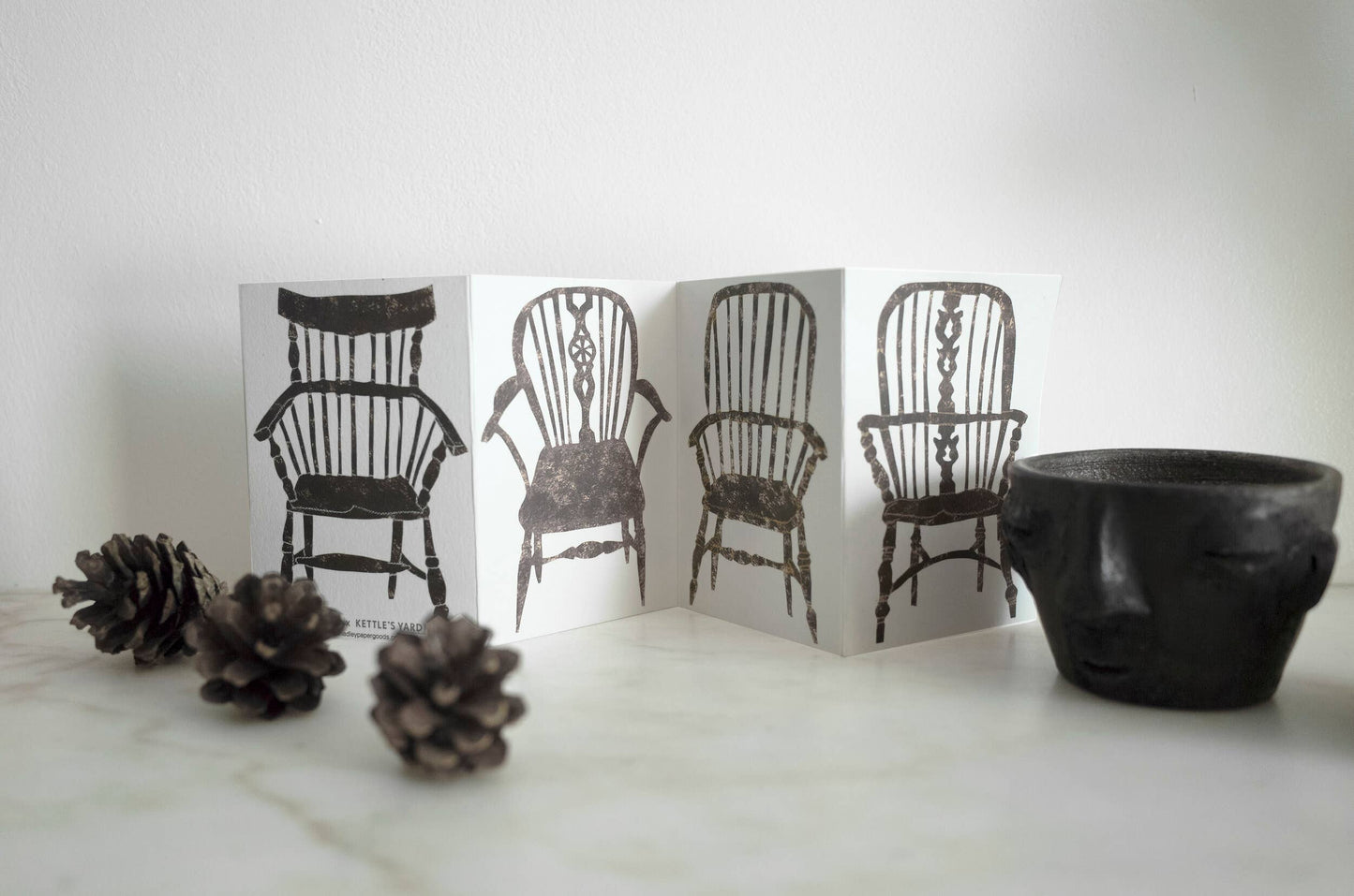 Chairs Concertina Greeting Card