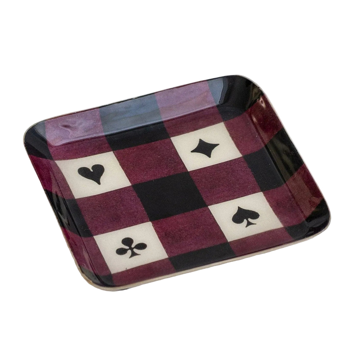 House of Suits - Small Square Enamel Tray