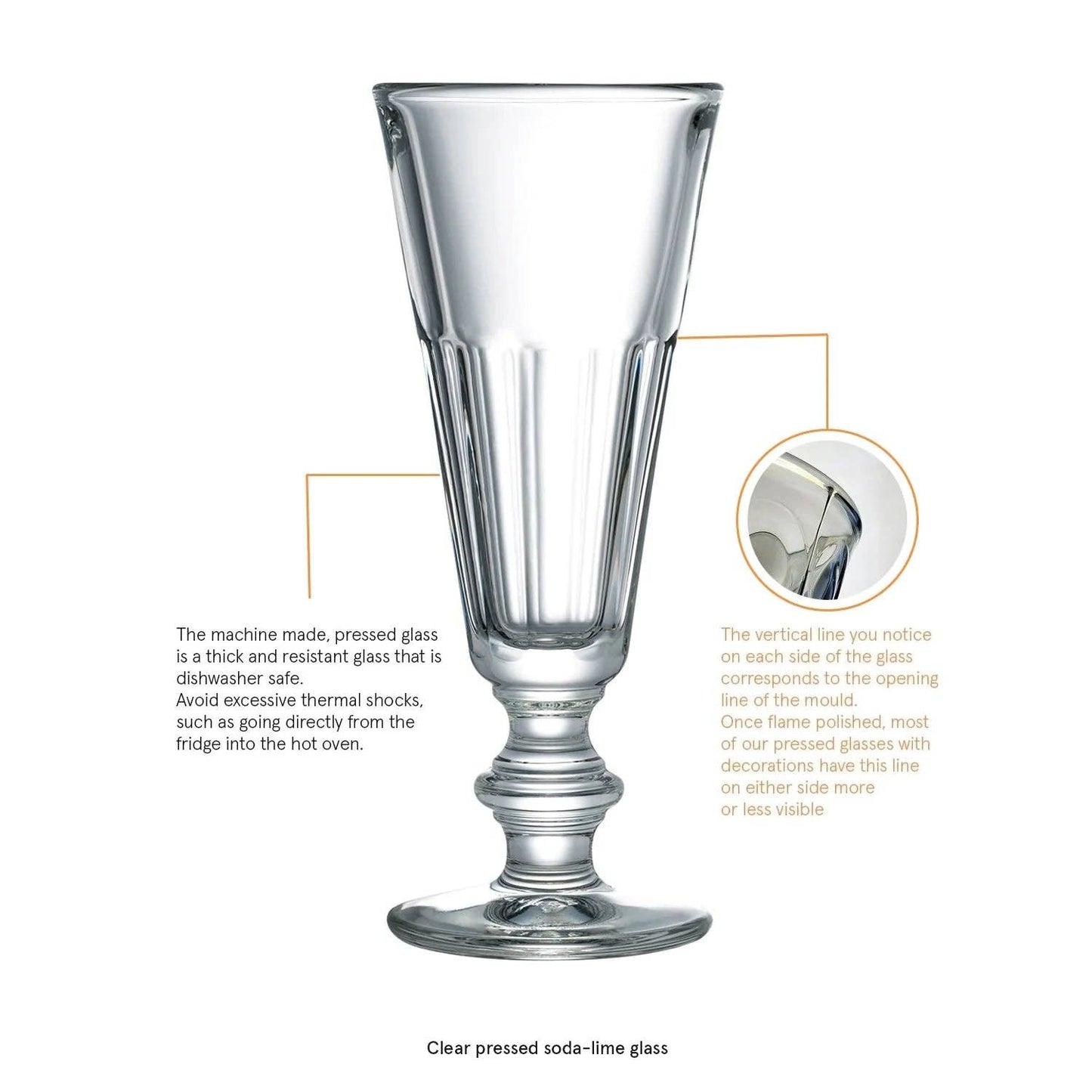 Perigord Flute - pack of 6