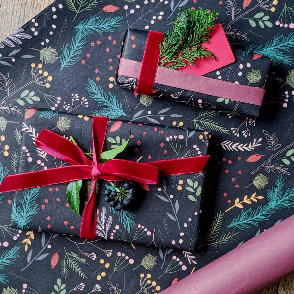 Forest Green Velvet Ribbon