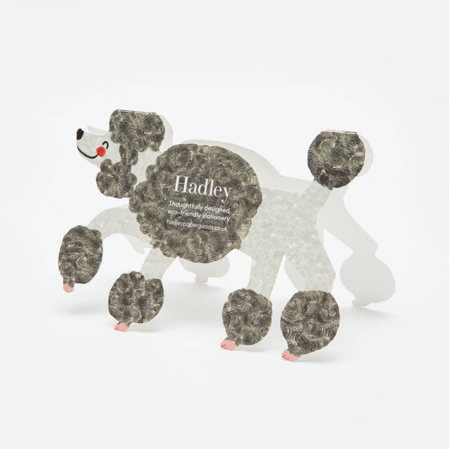 The Poodle Cut-Out Greeting Card