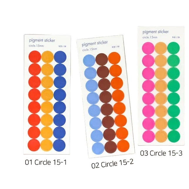 Paperian Pigment Transparent Stickers - Circle 01