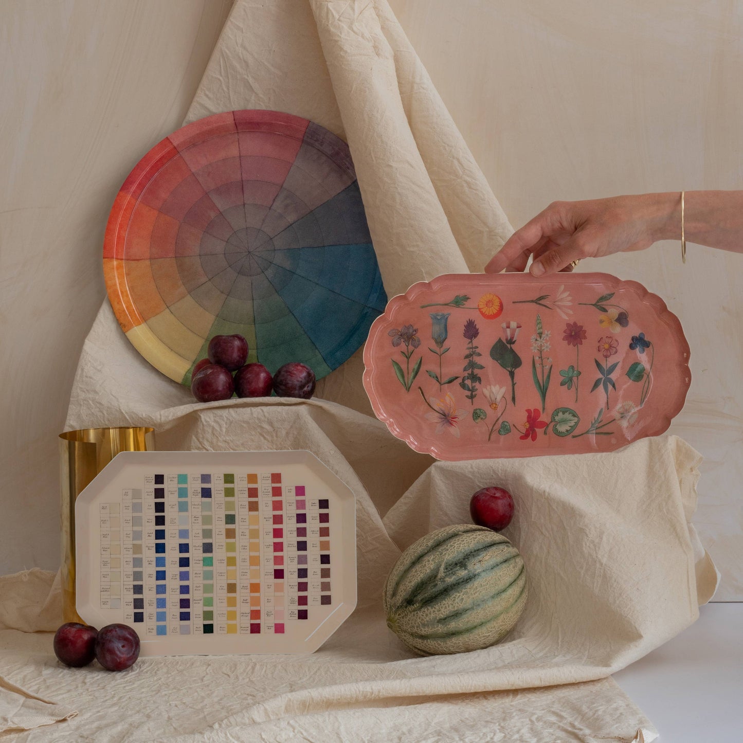 Octagonal Enamel Tray - Werner's Nomenclature of Colours