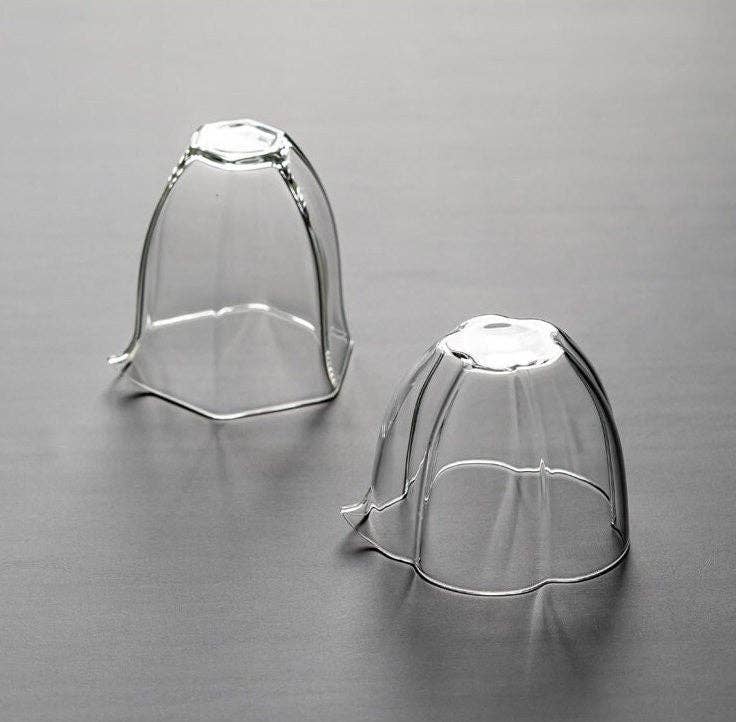 Handmade Hexagon Glass Pitcher: Tall