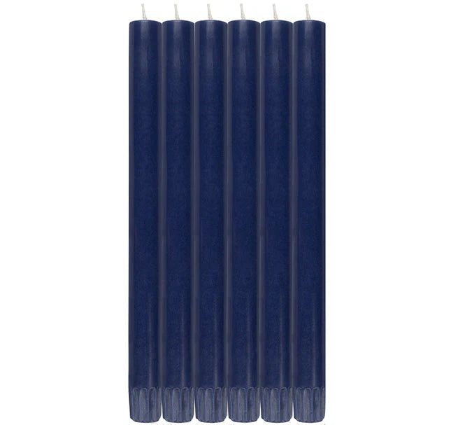 Midnight Blue Dinner Candles - Pack of 25