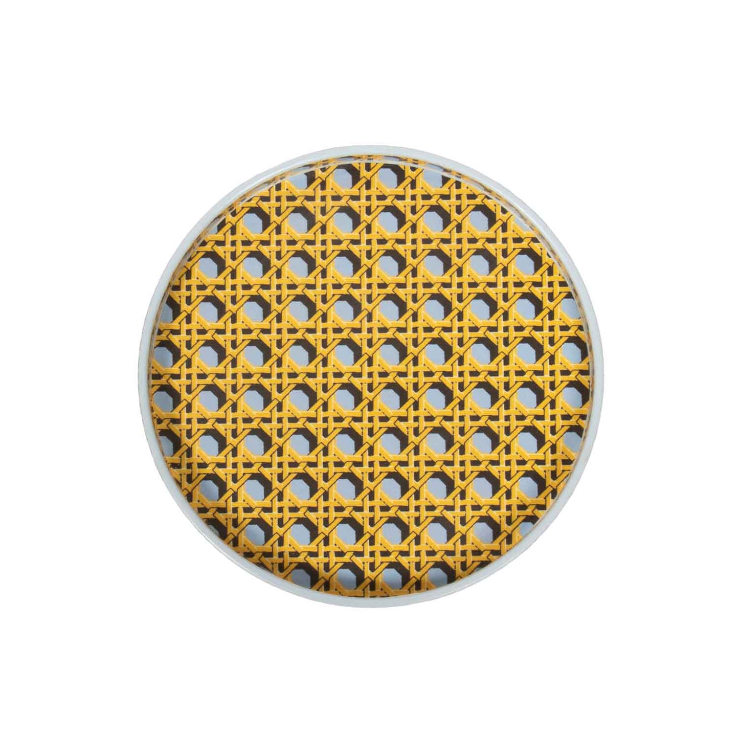 Small Regency Caning Tray - Wedgwood Blue