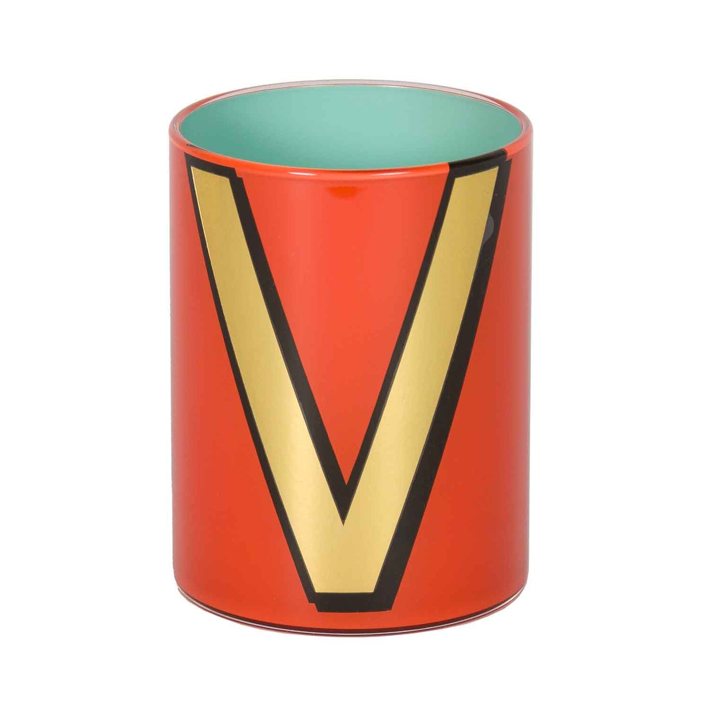 Alphabet Brush Pot - V