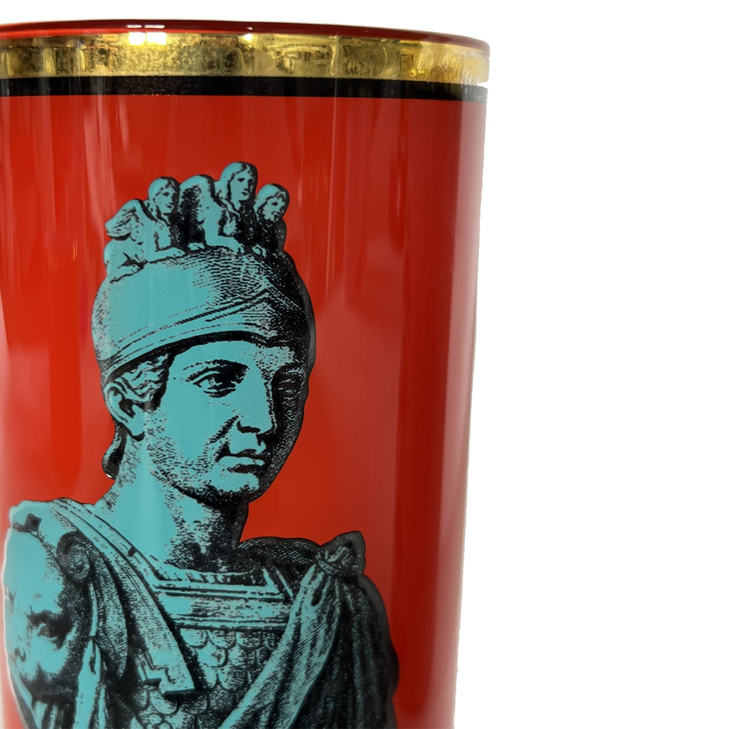 Roman Soldier Bust Brush Pot