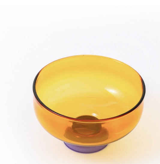Glass Bowl: Amber