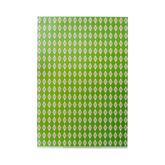 Diamond Daisy Patterned Paper - Green