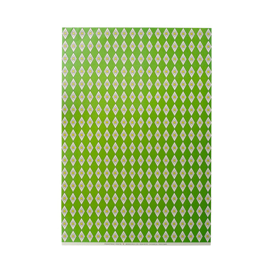 Diamond Daisy Patterned Paper - Green