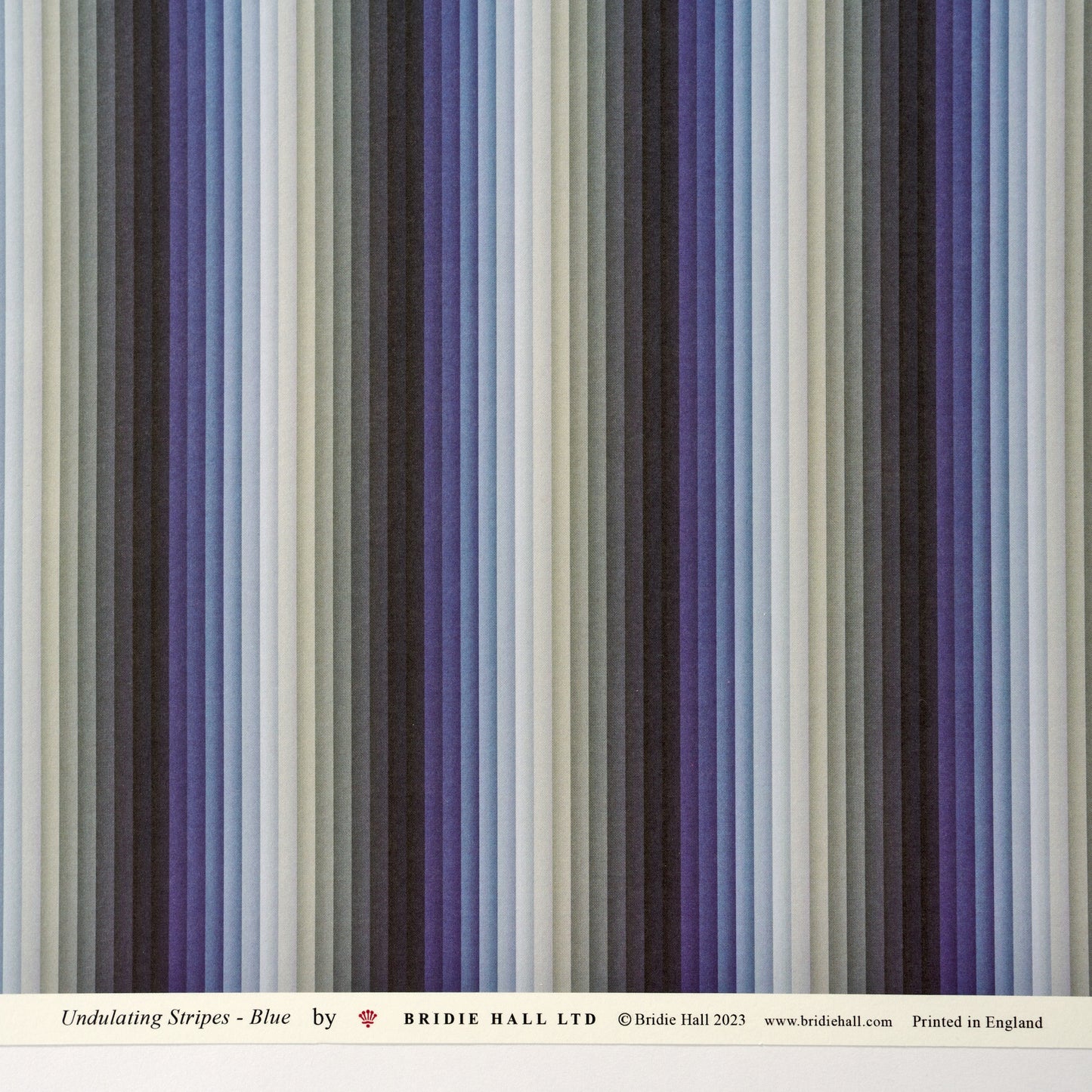 Undulating Stripes - Blue