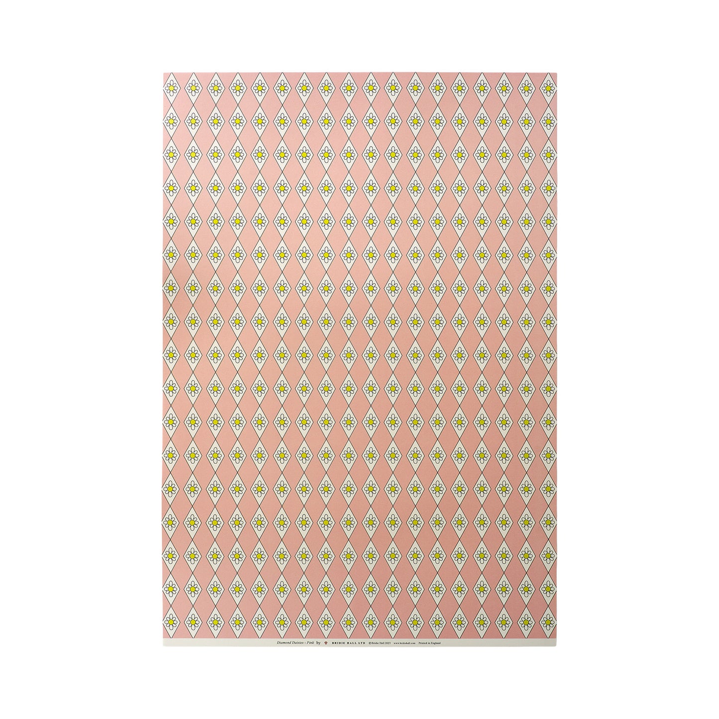 Diamond Daisy Patterned Paper - Pink