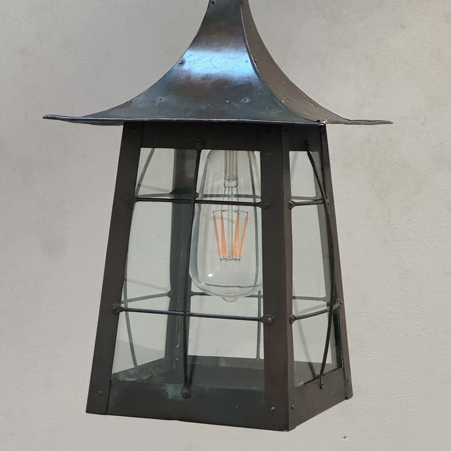 An Arts Crafts Brass Lantern Pentreath Hall