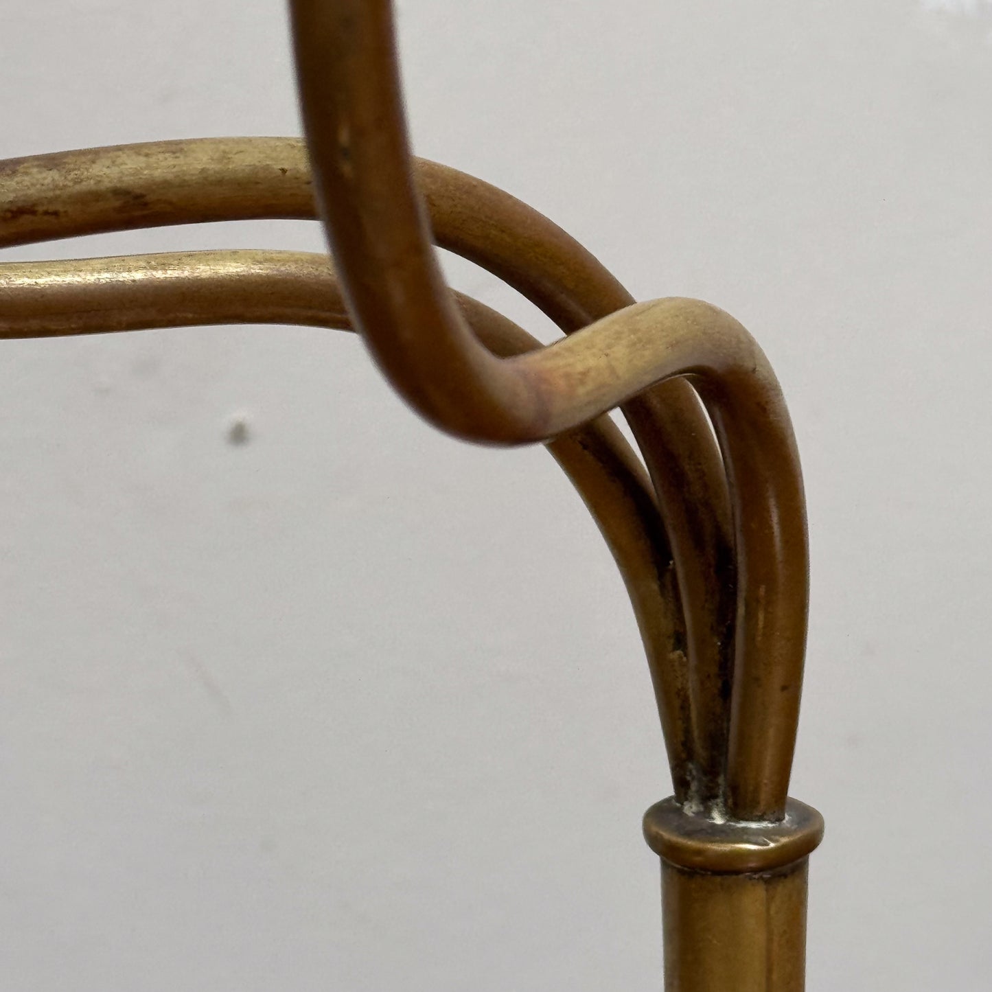 An Early 20th Century Oak & Brass Candelabra