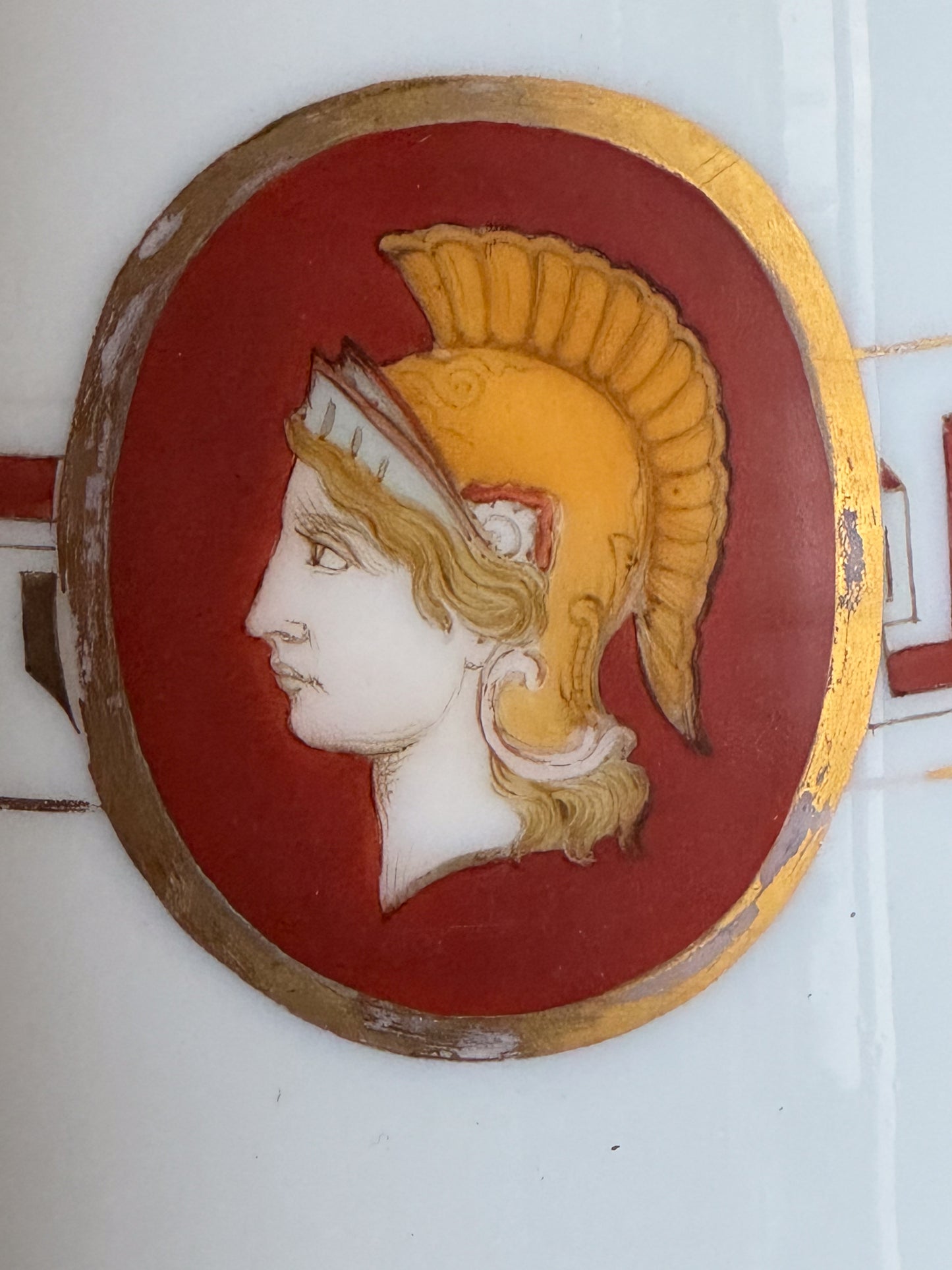 A Late 19th Century Neo Classical Opaline Glass Lamp