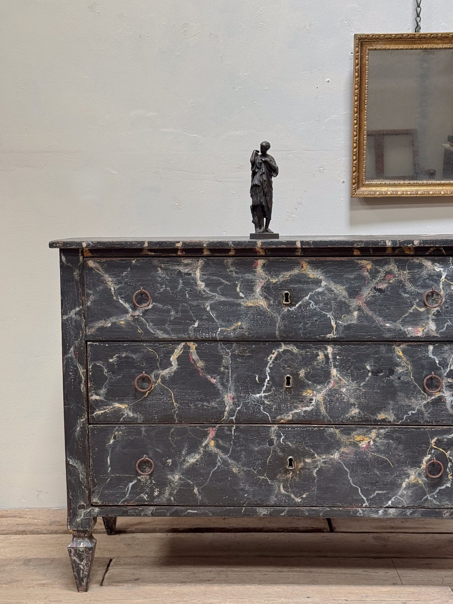 An Early 20th Century Spanish Faux Marble Chest of Drawers