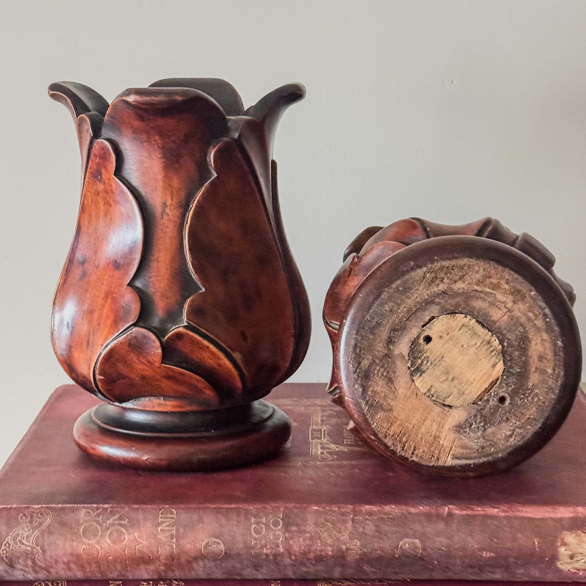 A Pair of Early 19th Century Mahogany Tulip Vessels