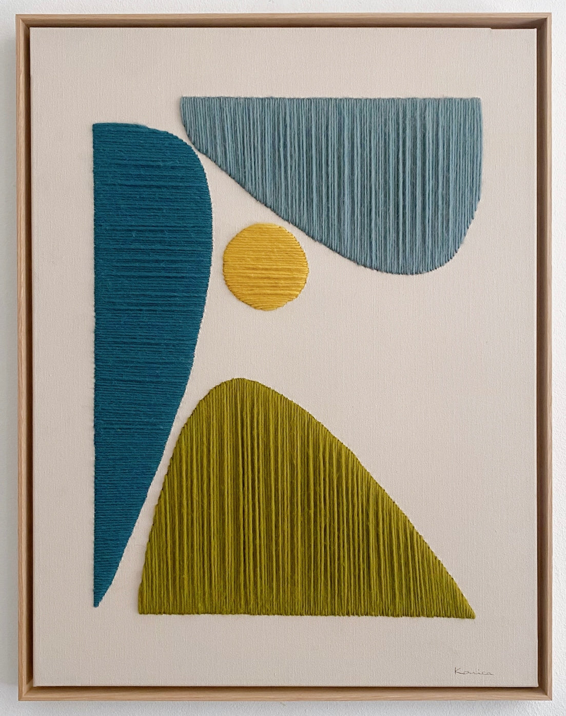 Framed Bloomsbury Wool On Canvas