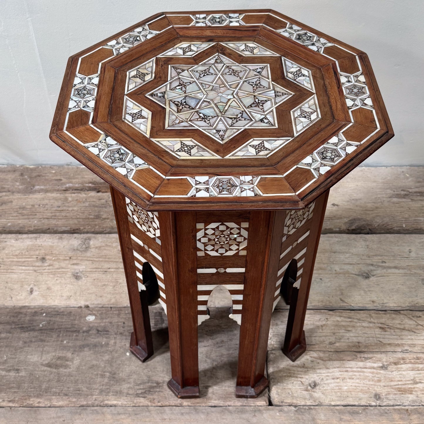An Early 20th Century Syrian Inlaid Table