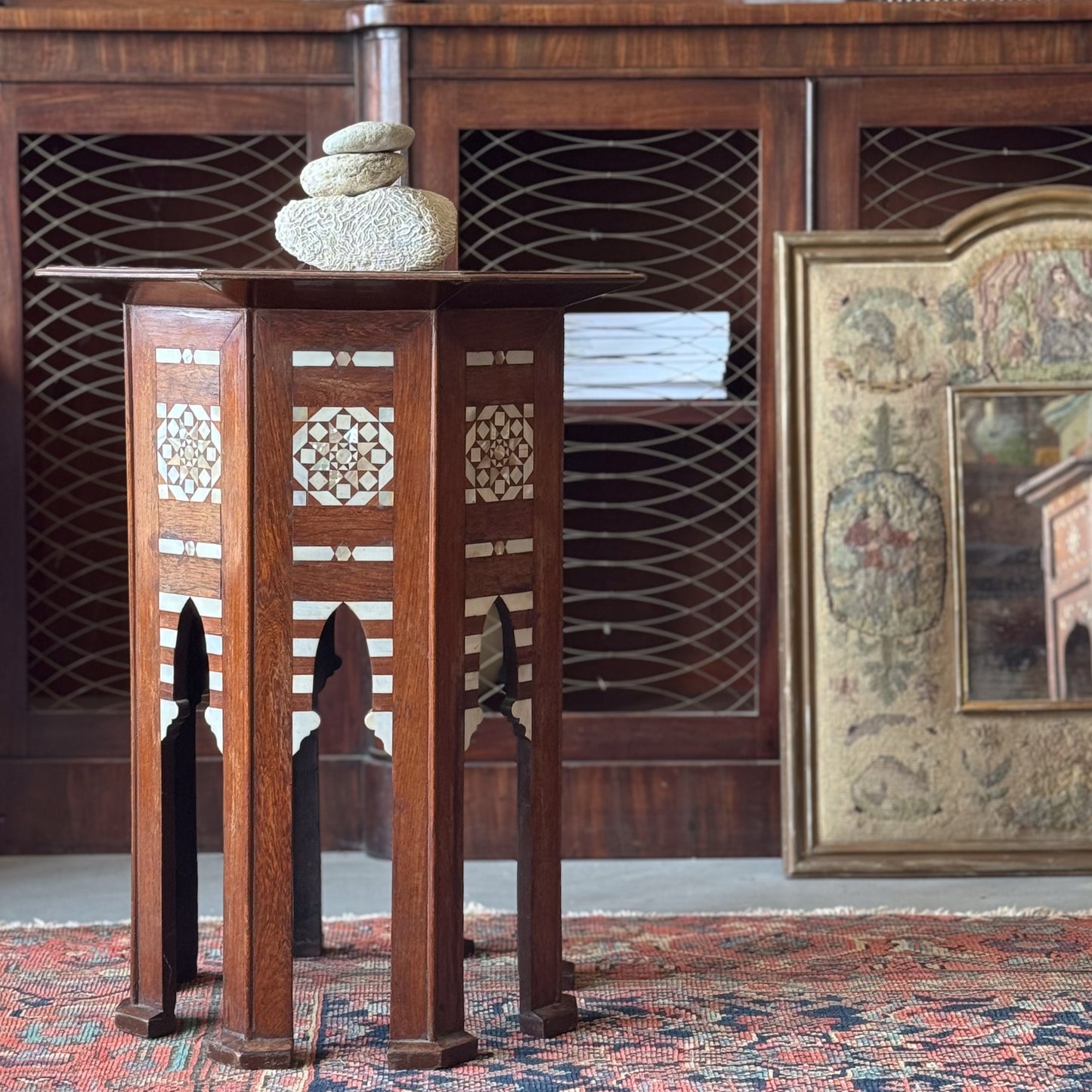 An Early 20th Century Syrian Inlaid Table