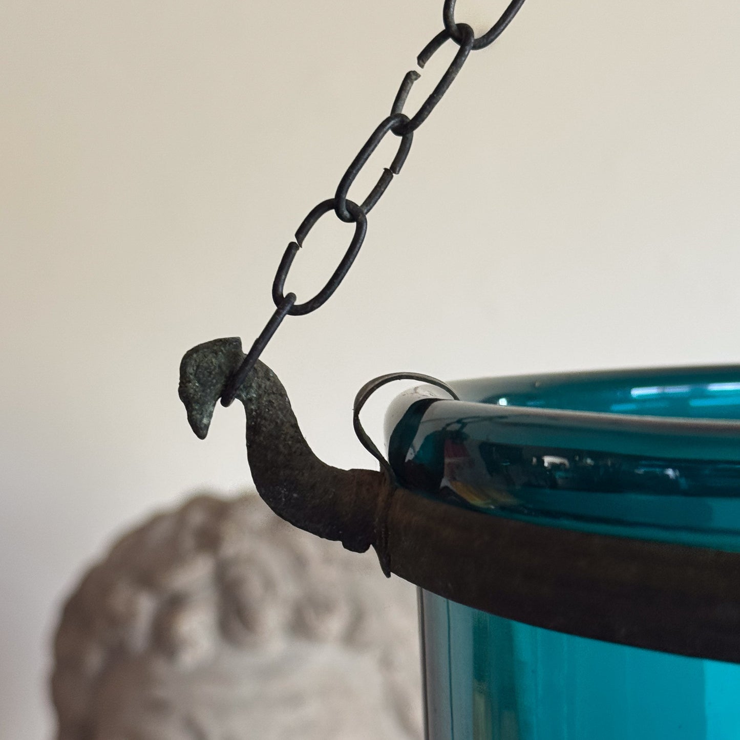 A 19th Century Glass Hundi Lantern