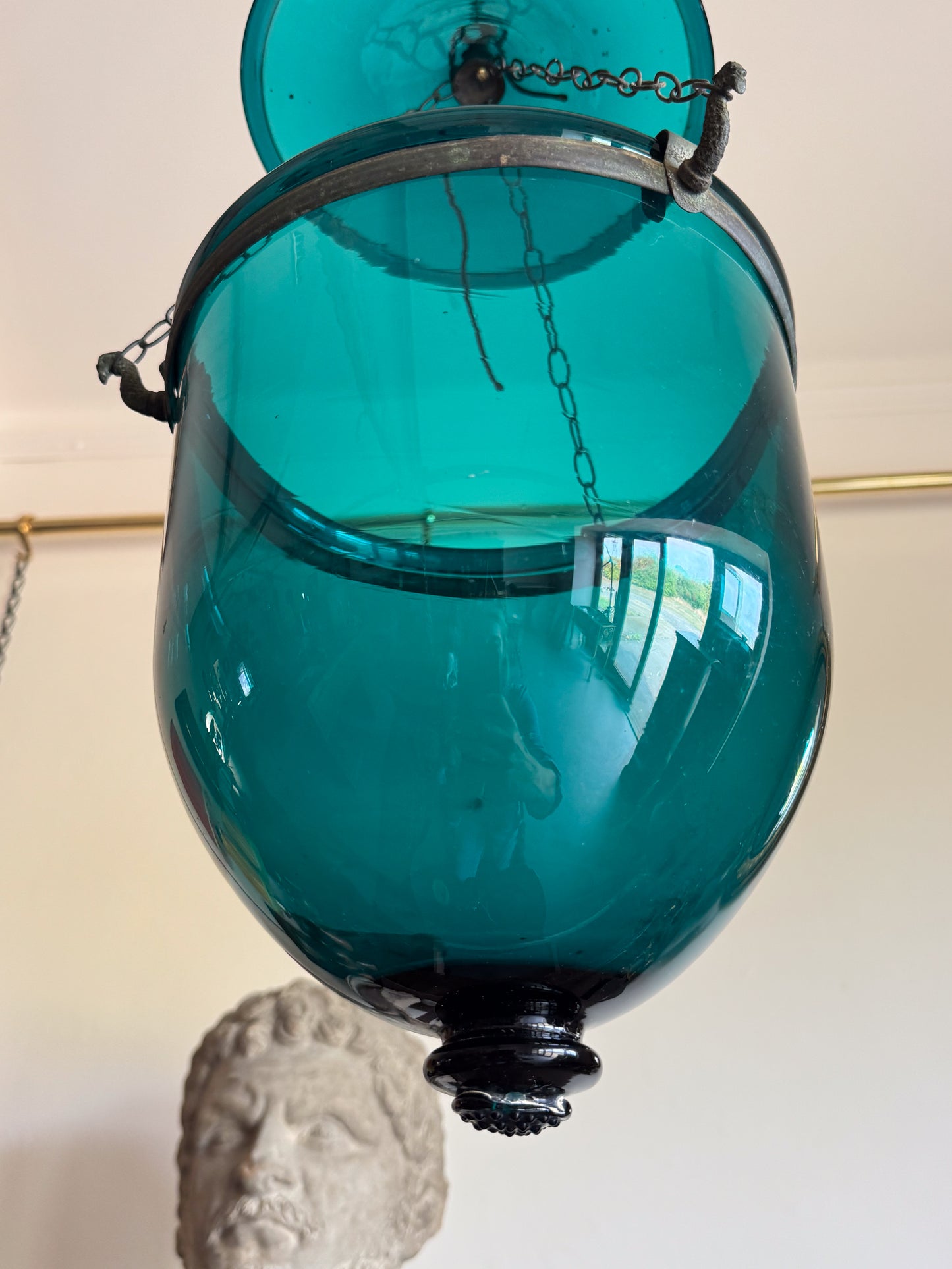 A 19th Century Glass Hundi Lantern