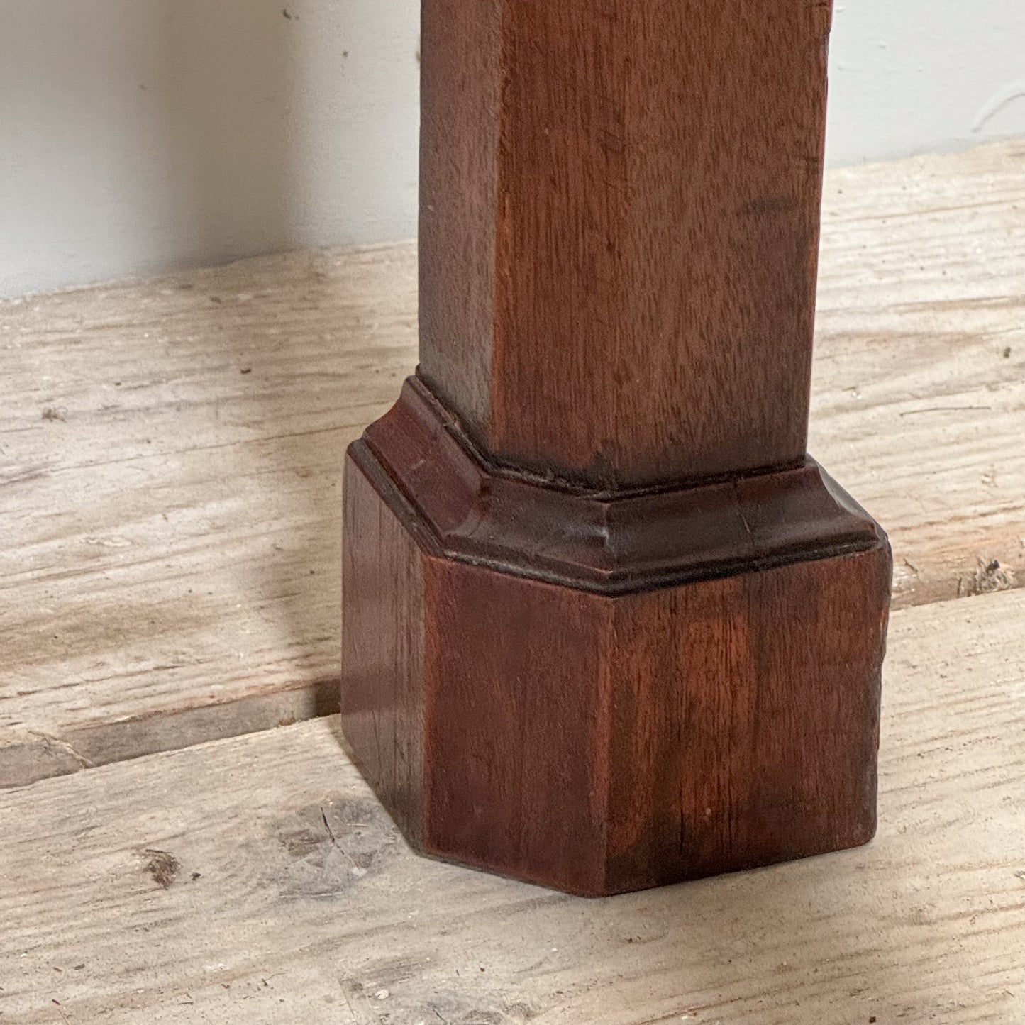 A Chippendale Period Mahogany Side Table with Marble Top
