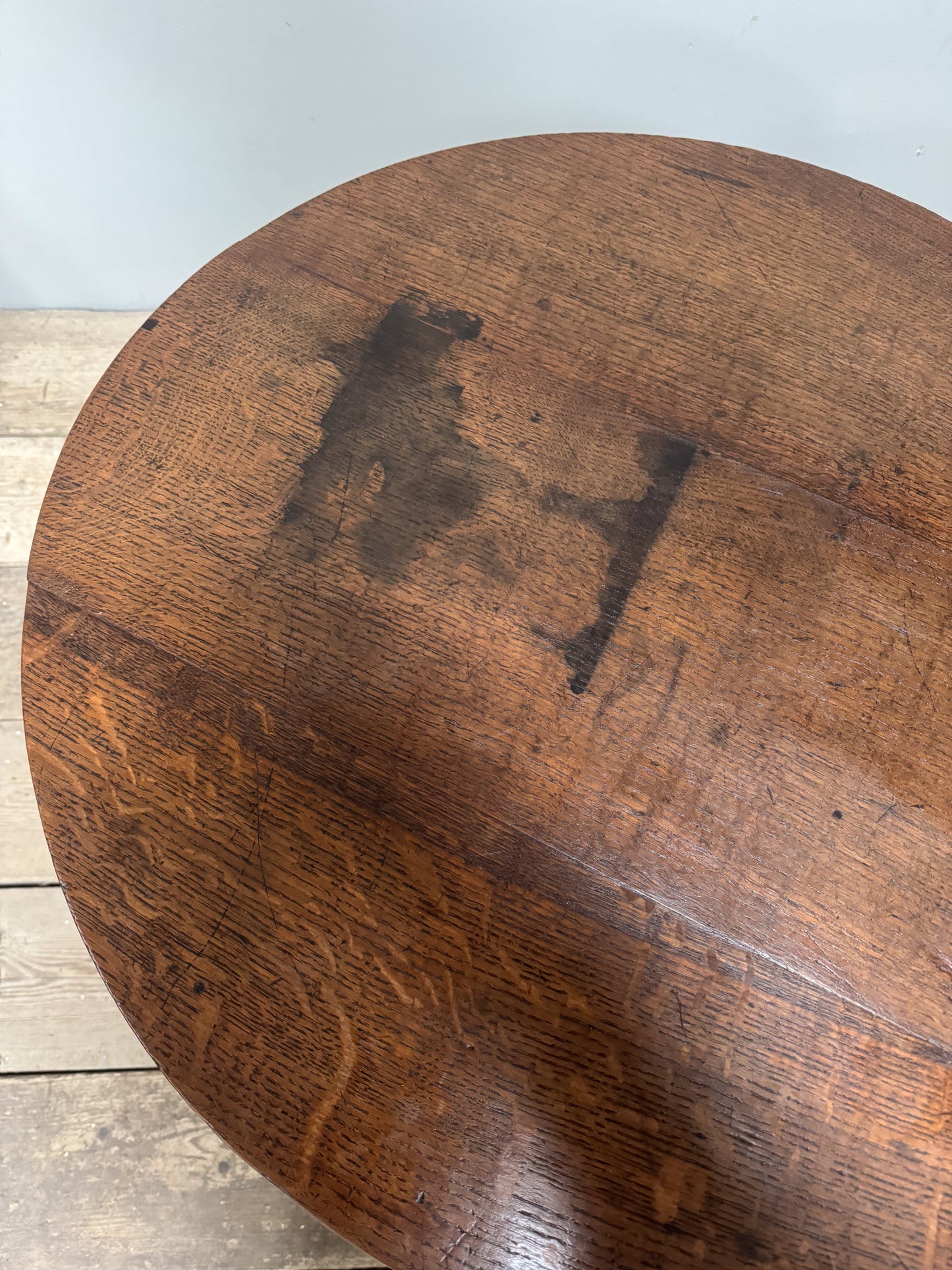 An Early 19th Century Oak Cricket Table