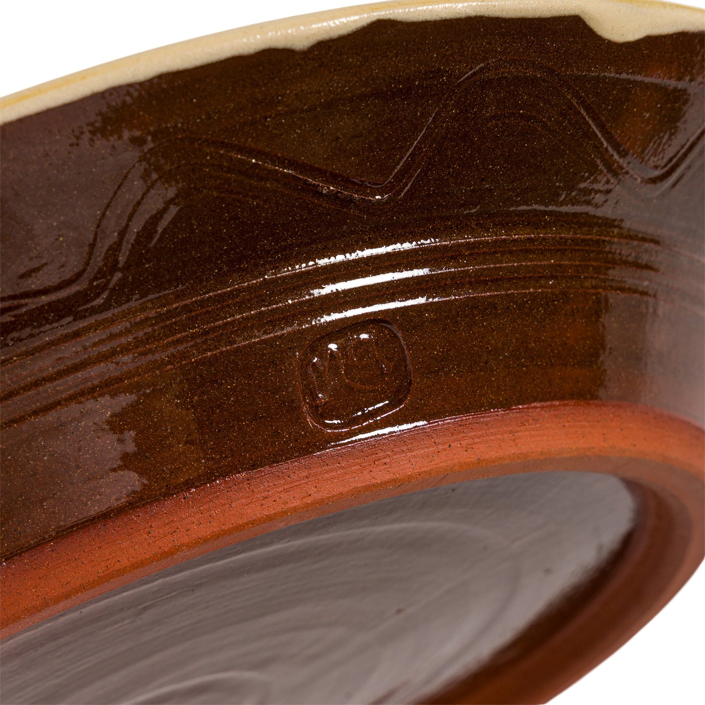 Slipware Charger - Amber
