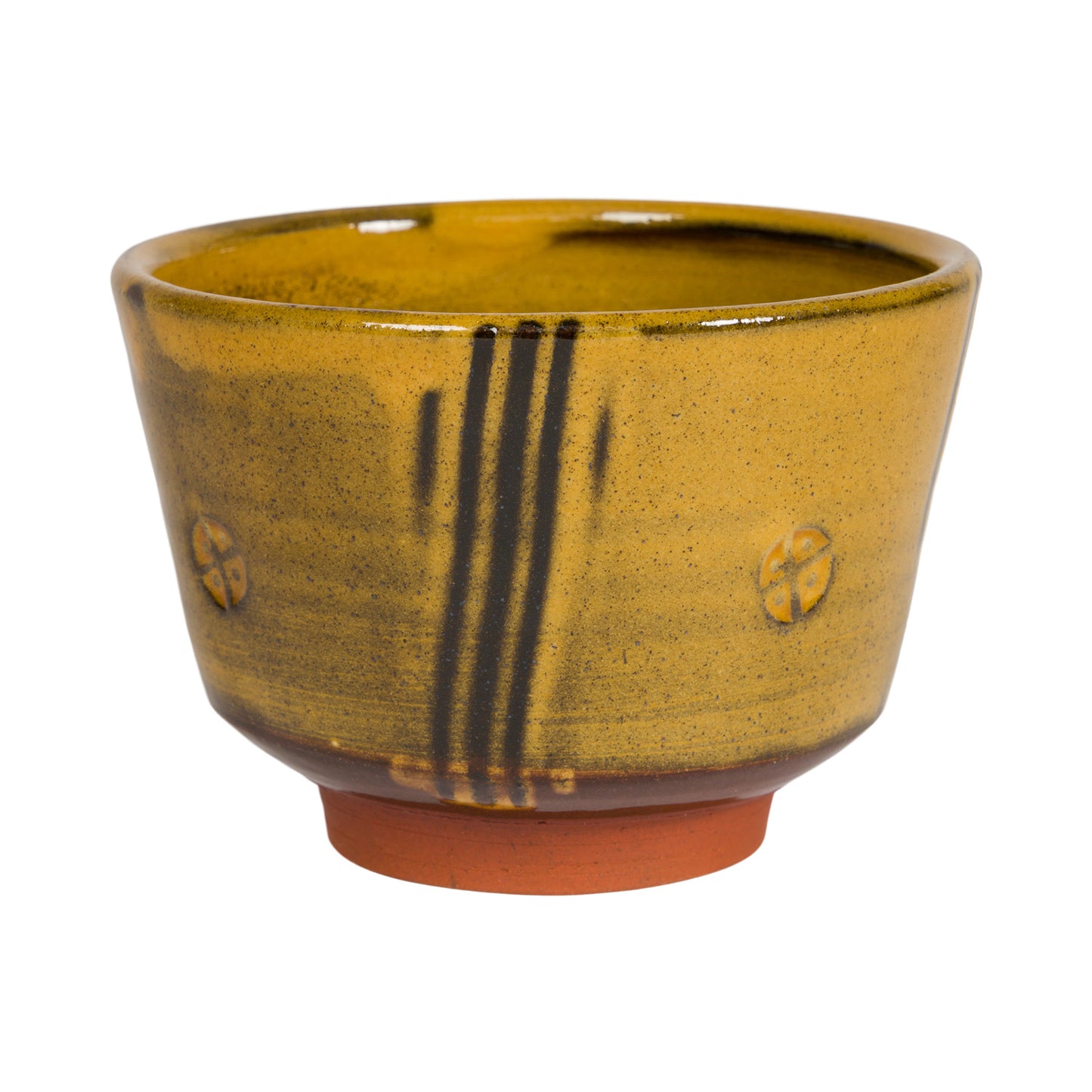 Slipware Chawan Tea Bowl - Amber