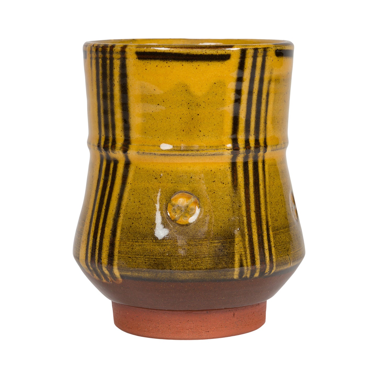 Slipware Yunomi Tea Bowl - Amber