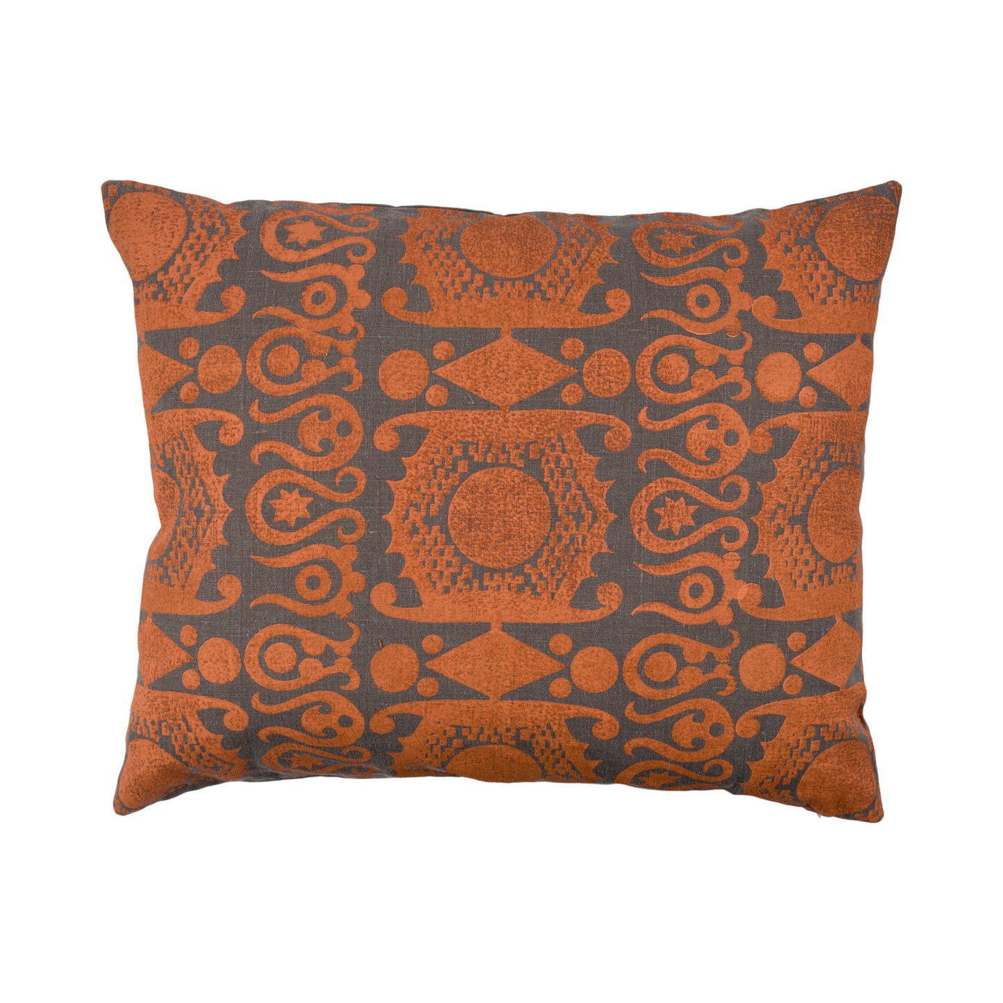 Handblock Print Linen Cushion