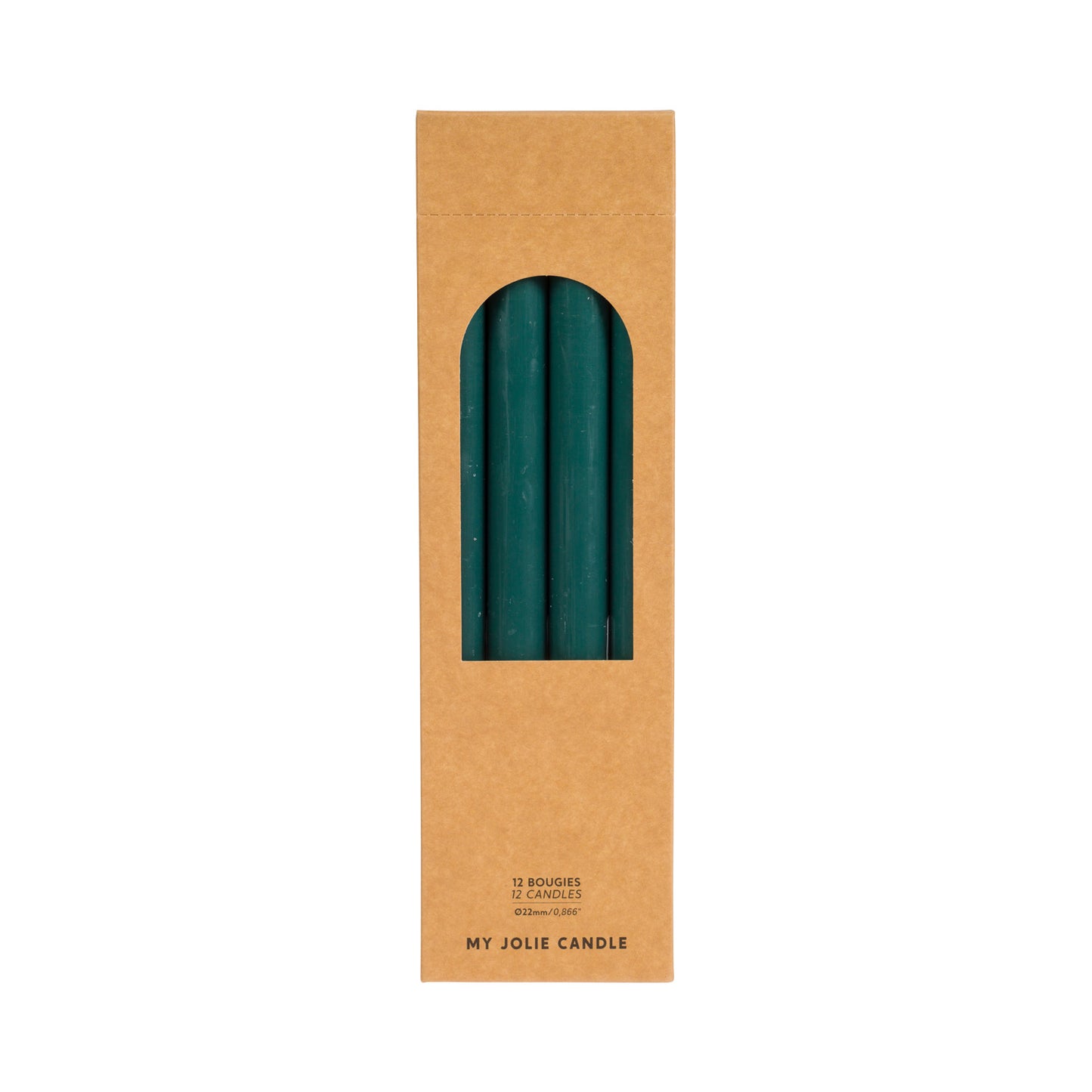 Vert Foret Dinner Candle - pack of 12