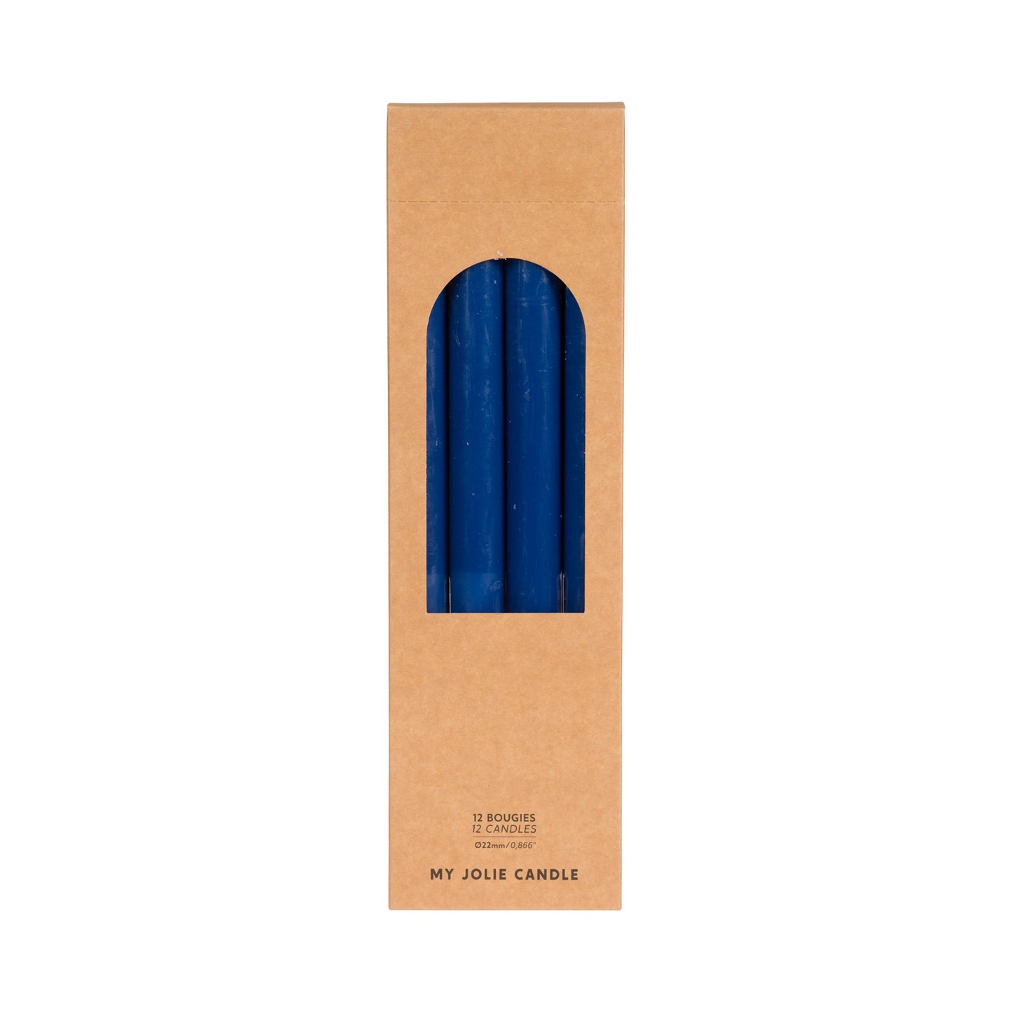 Bleu Dinner Candle - pack of 12