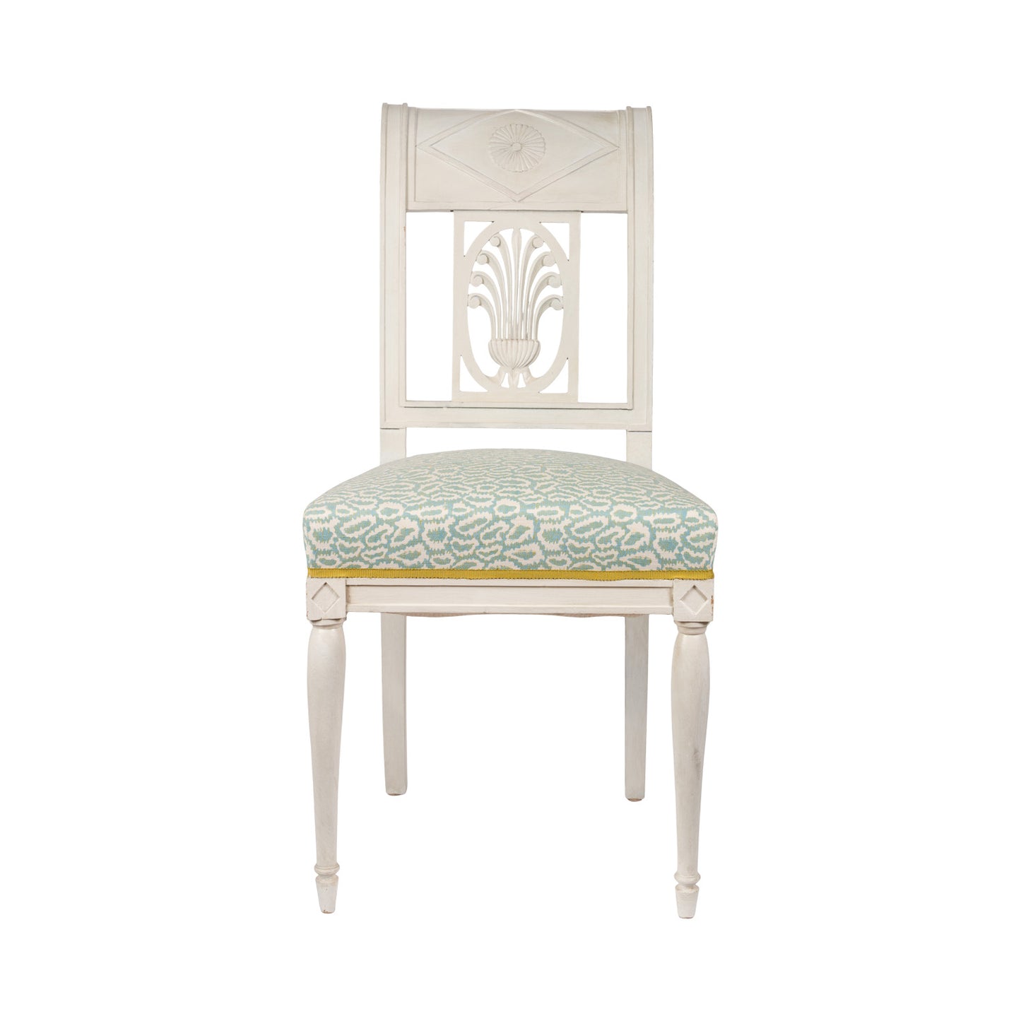 Set of 8 1920's French Painted Dining Chairs