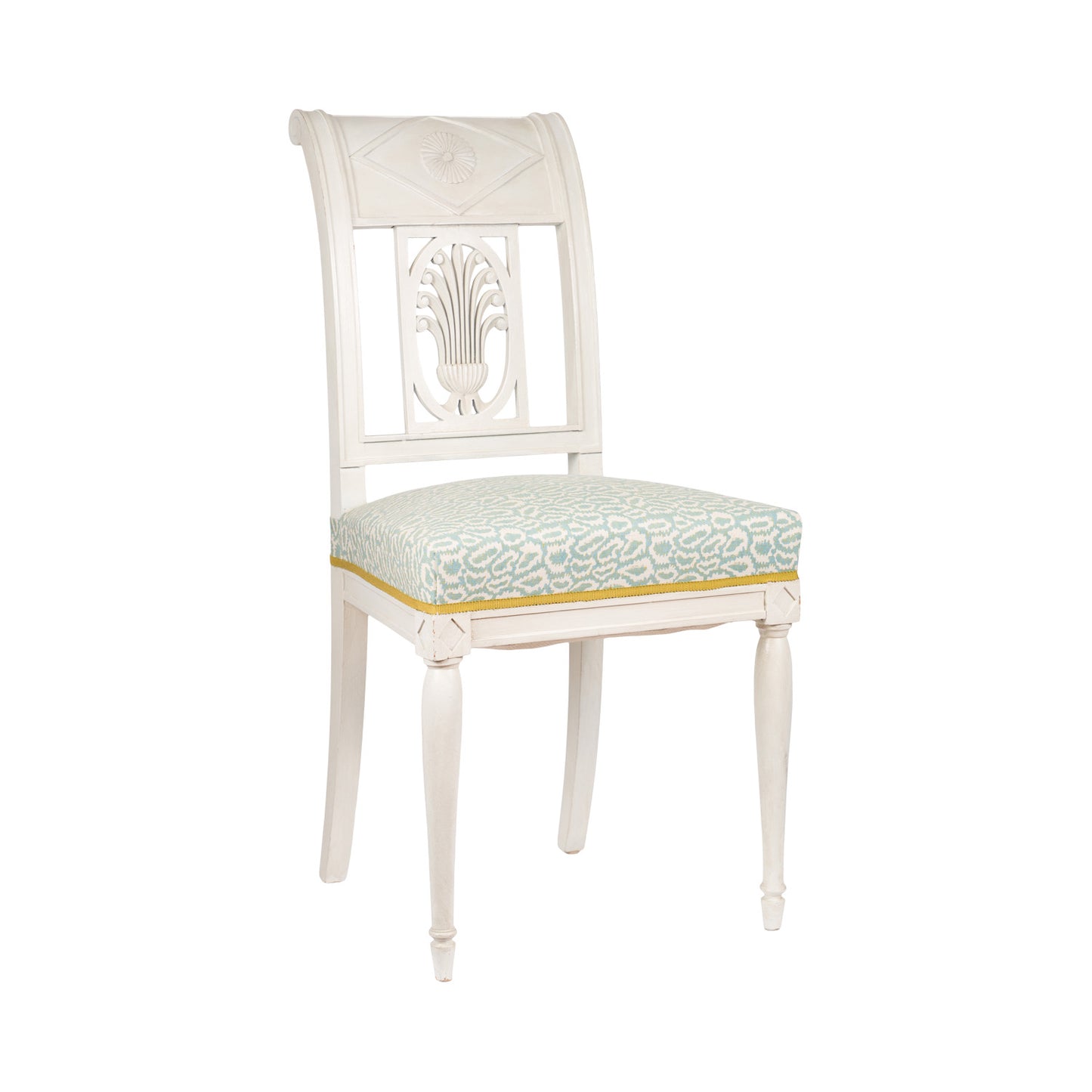 Set of 8 1920's French Painted Dining Chairs
