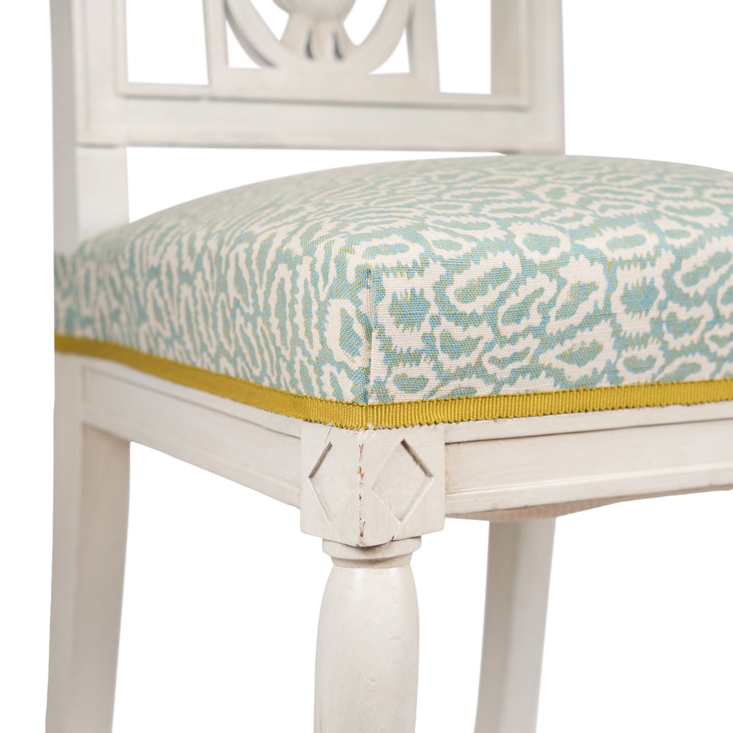 Set of 8 1920's French Painted Dining Chairs