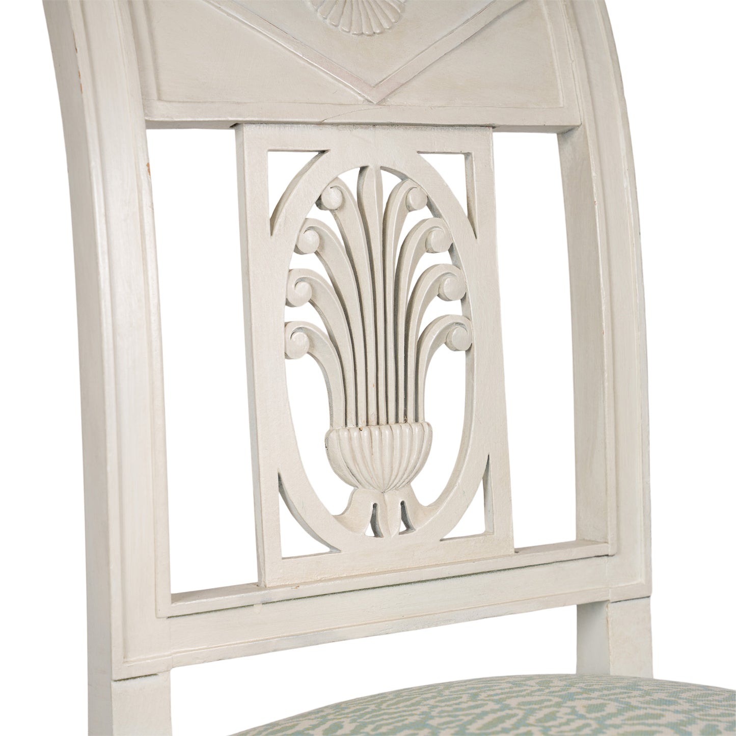 Set of 8 1920's French Painted Dining Chairs