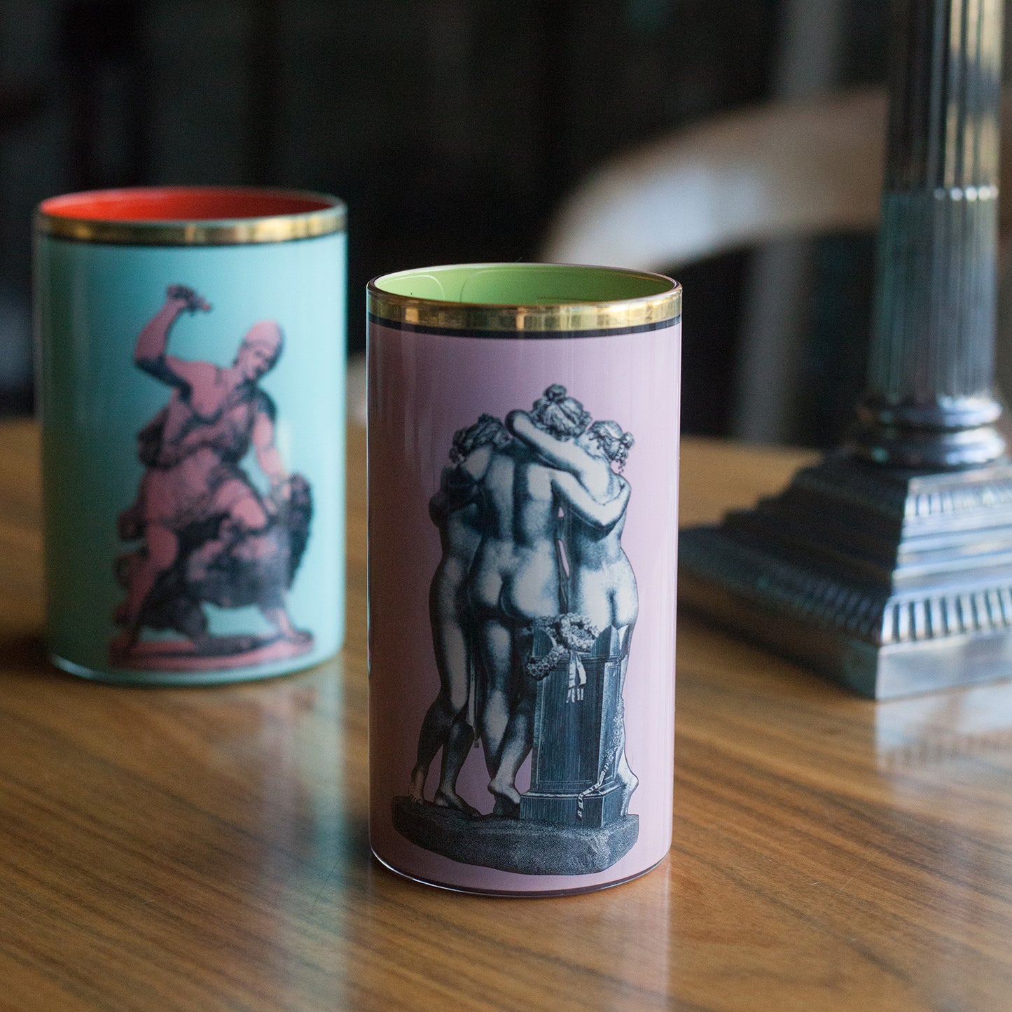 Roman Soldier & Lion Brush Pot - 1st colour edition