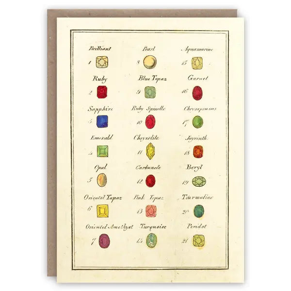 Cabinet of Gems - Greeting Card