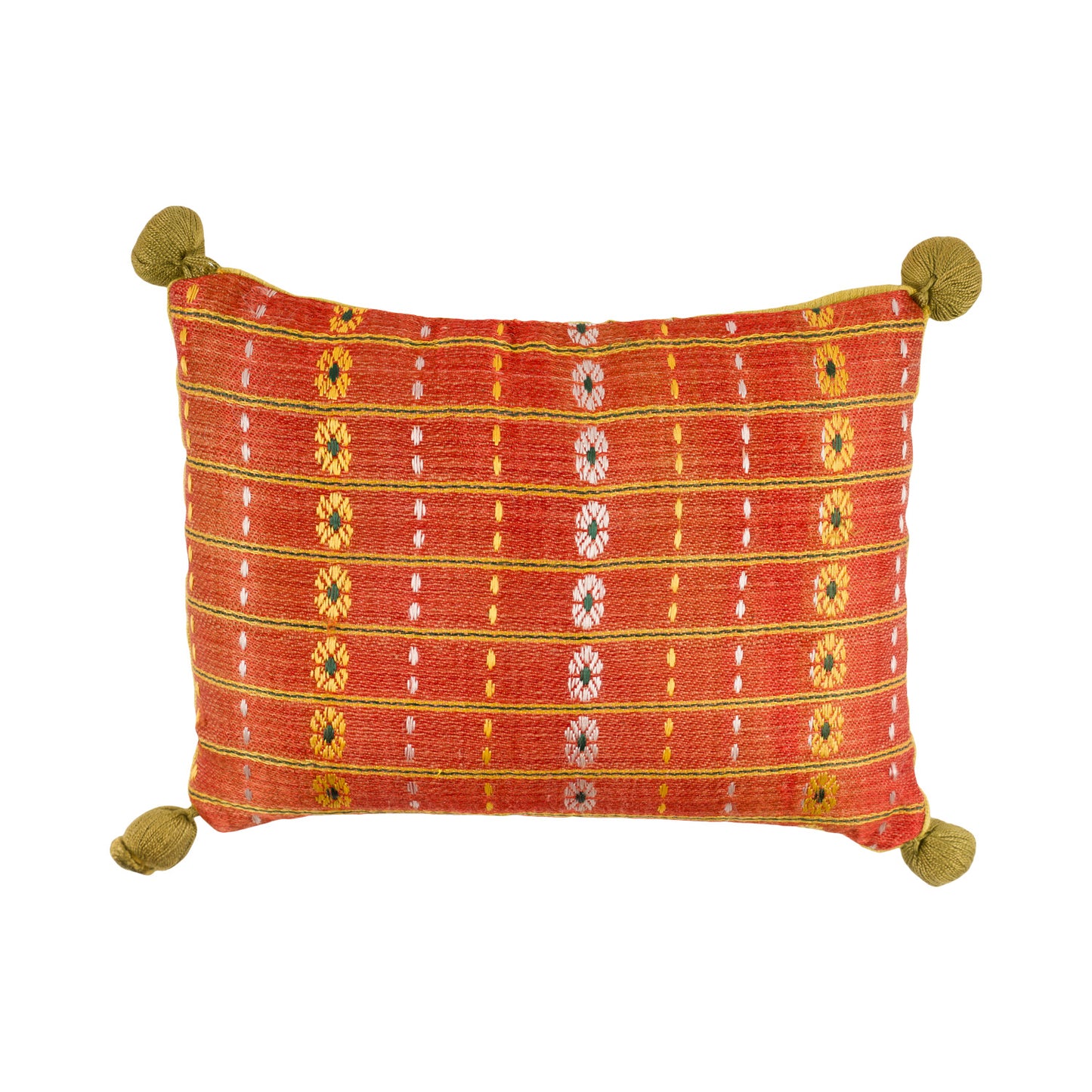 Indian Silk Skirt Panel Made Into Lavender Pillow - L