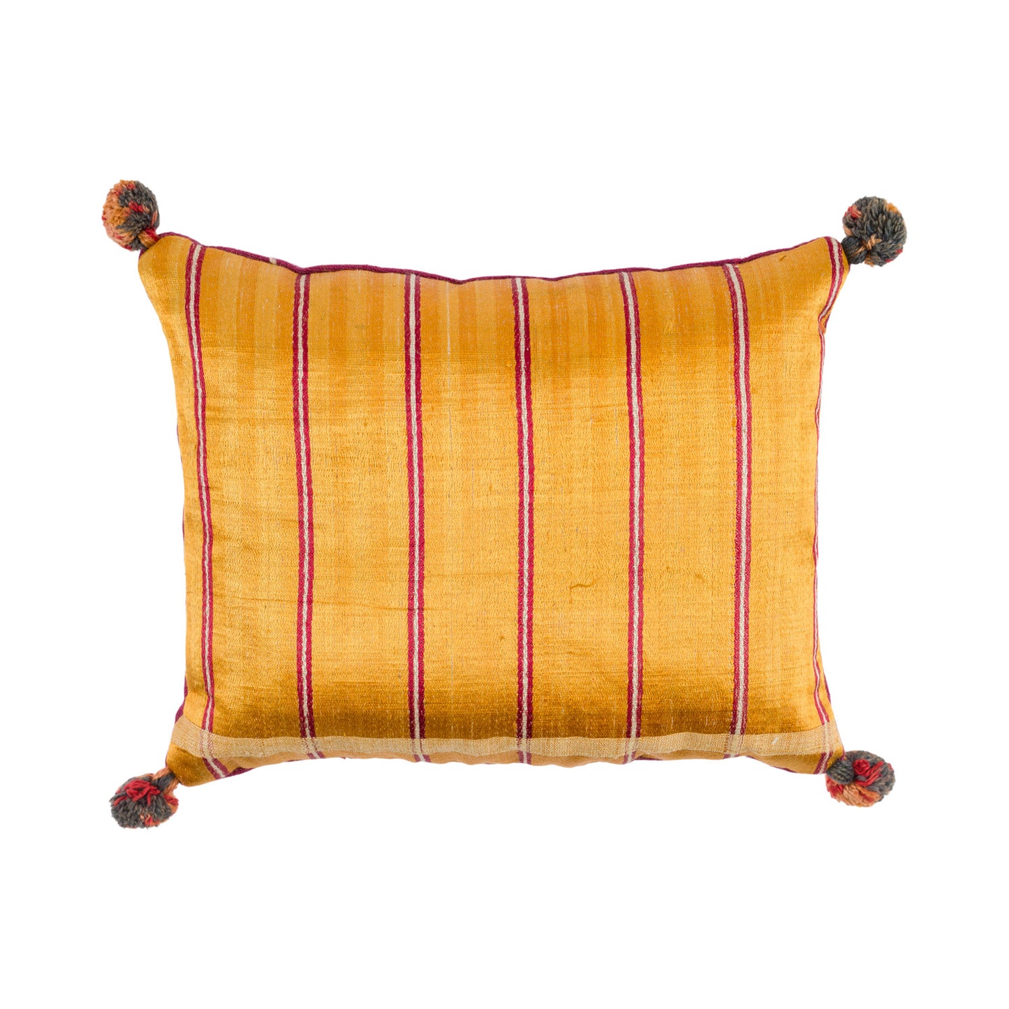 Indian Silk Stripe Lavender Pillow - M