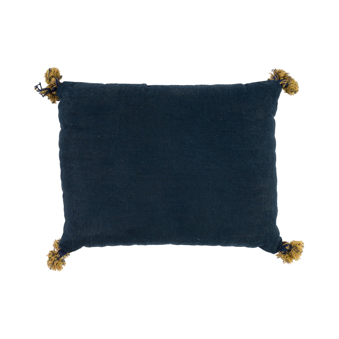 19th Century Chinese Indigo Wax Resist Lavender Pillow - XL