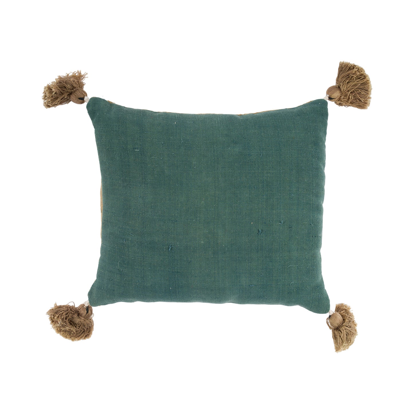 Moroccan Raw Silk Embroidery Lavender Pillow - XL